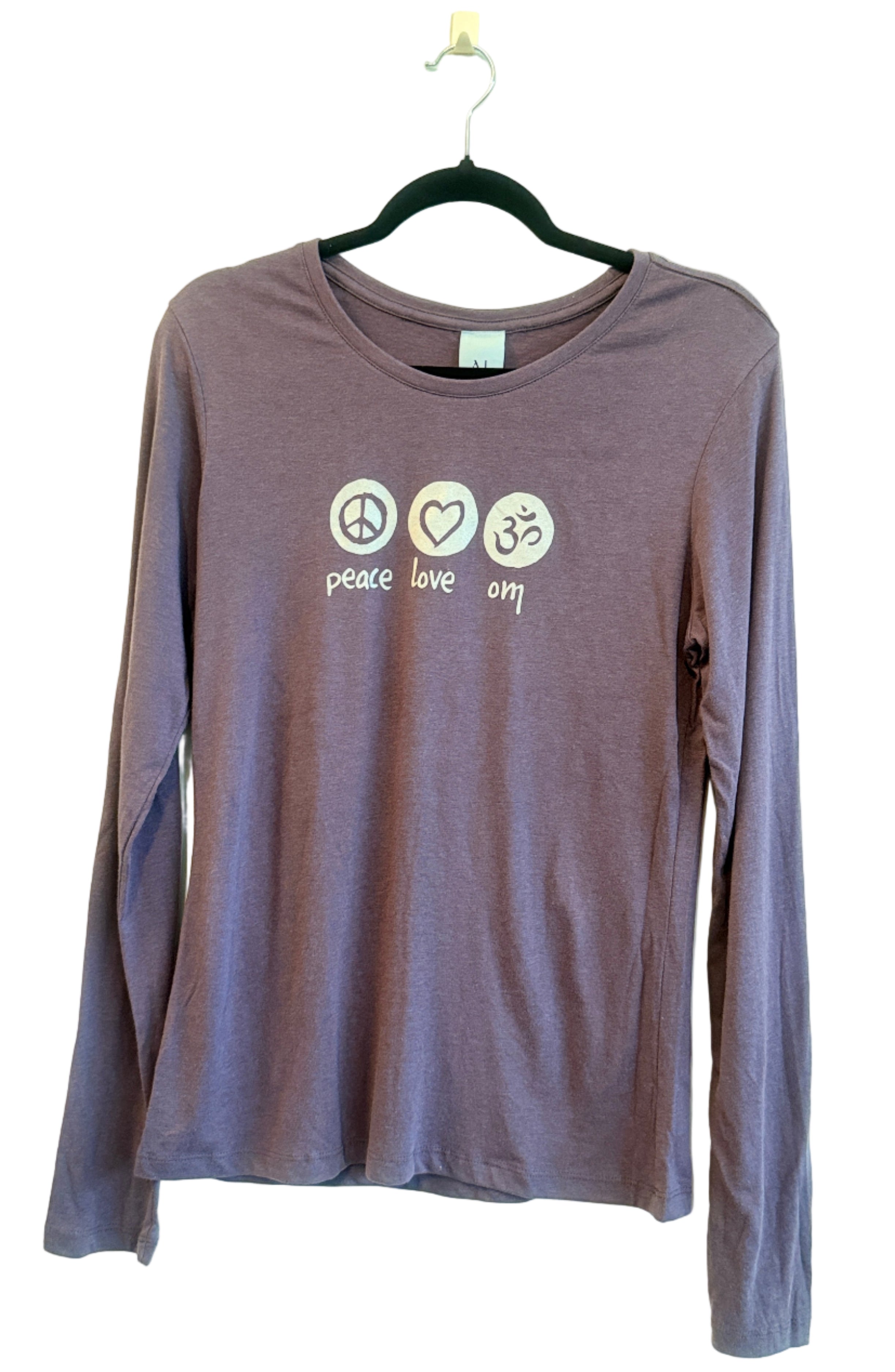 Peace Love Om Women's Bamboo Long Sleeve Tee