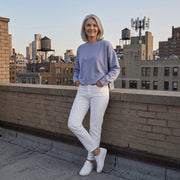 Malibu Women's Crew Sweatshirt in Ocean Blue