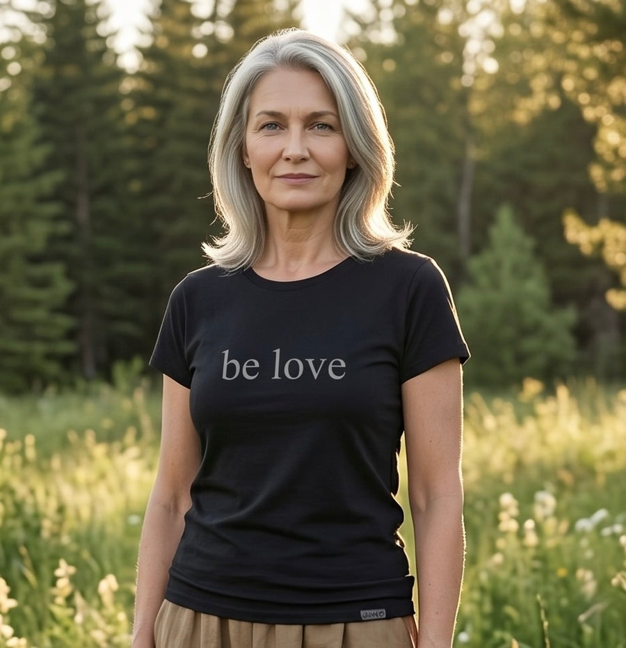 Be Love Women's Beechwood Short Sleeve Tee in Black