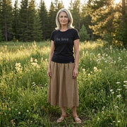Be Love Women's Beechwood Short Sleeve Tee in Black