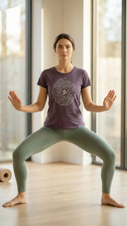 Bamboo Organic Cotton High Waisted Women's Yoga Legging in Moss Green