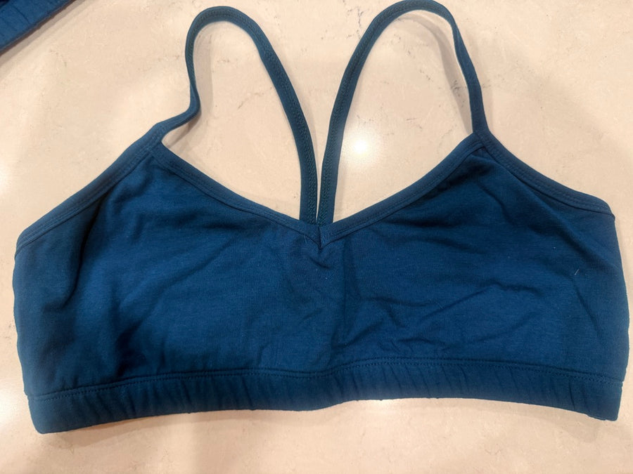 Bamboo Organic Cotton Bralette Cobalt Blue