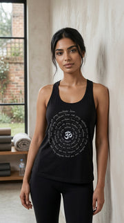 Zen Spiral Women's Flowy Racer Tank