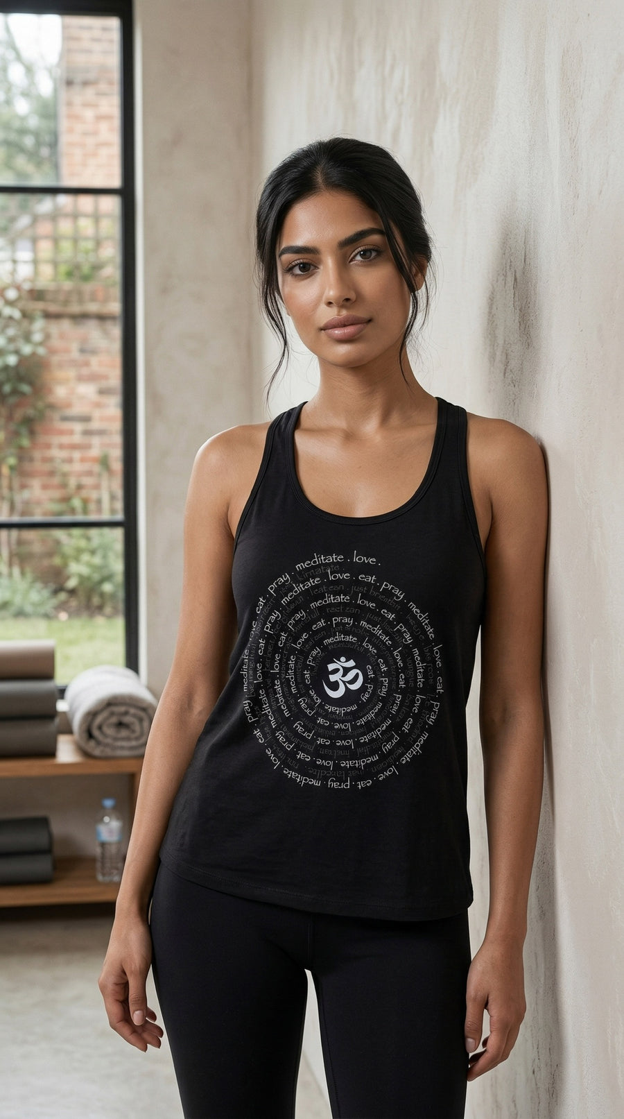 Zen Spiral Women's Flowy Racer Tank