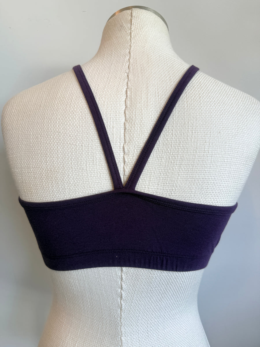 Bamboo Bralette Plum with matching binding