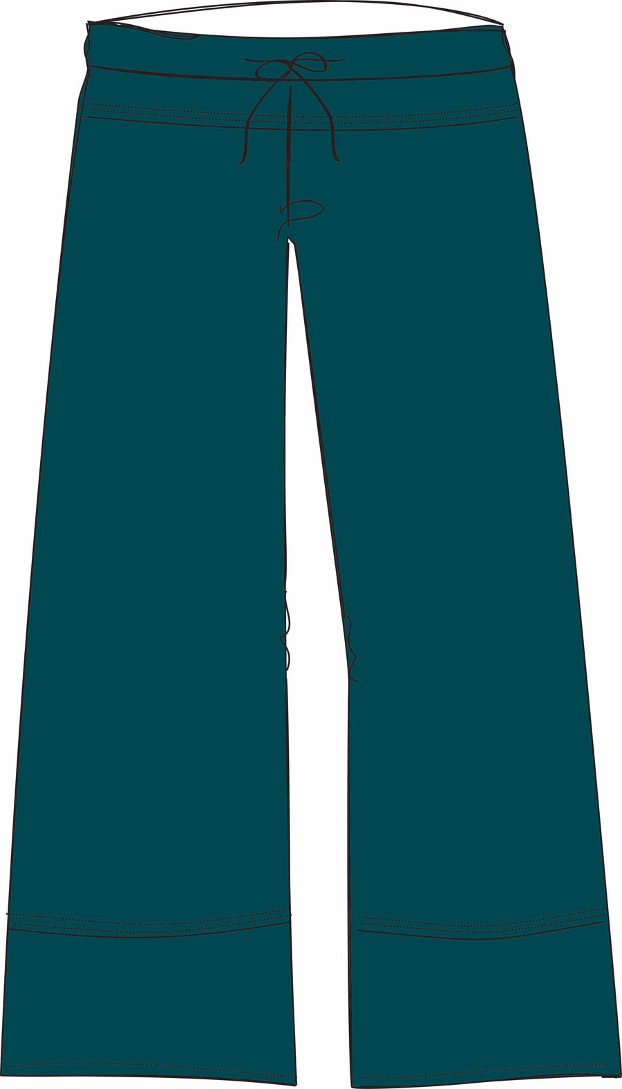 Preorder Bamboo Cotton Chant Capri Women's Pant in Teal
