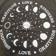 Moon & Stars Women's Boxy Loose Tee Ancient Language Yoga Clothing