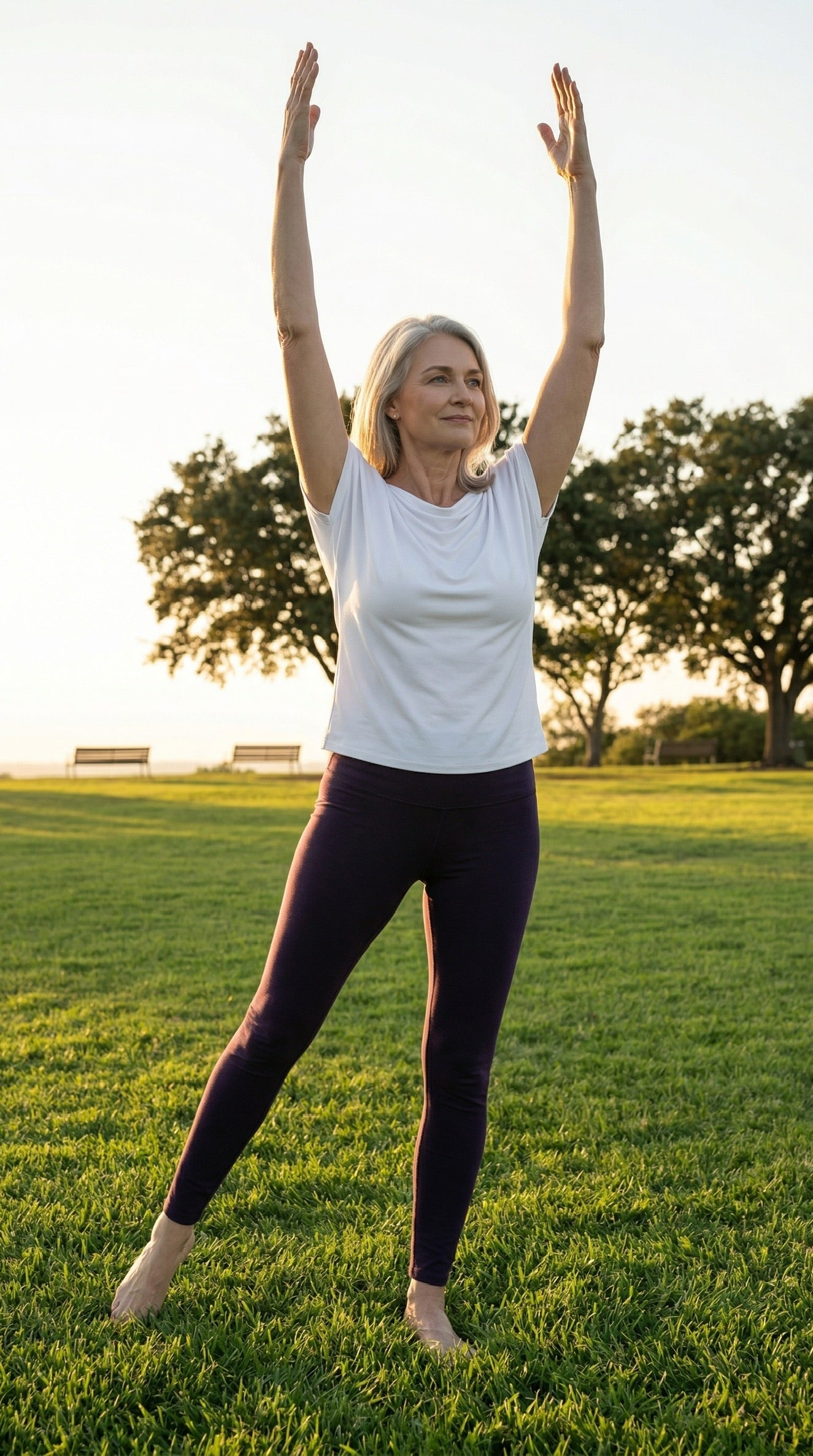 Bamboo Organic Cotton High Waisted Women's Yoga Legging in Plum