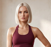 Bamboo Organic Cotton Women's Halter Top in Chianti