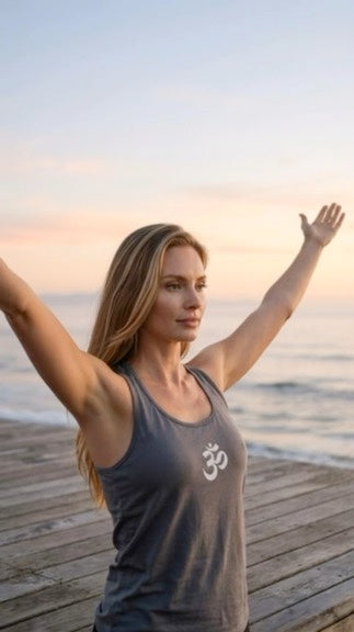 Clean Om Flowy Tank in Storm Grey