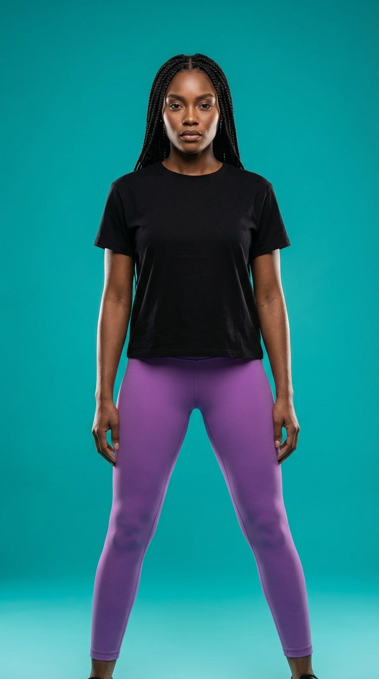 Spacedye High Waisted Women's Yoga Legging in Magenta