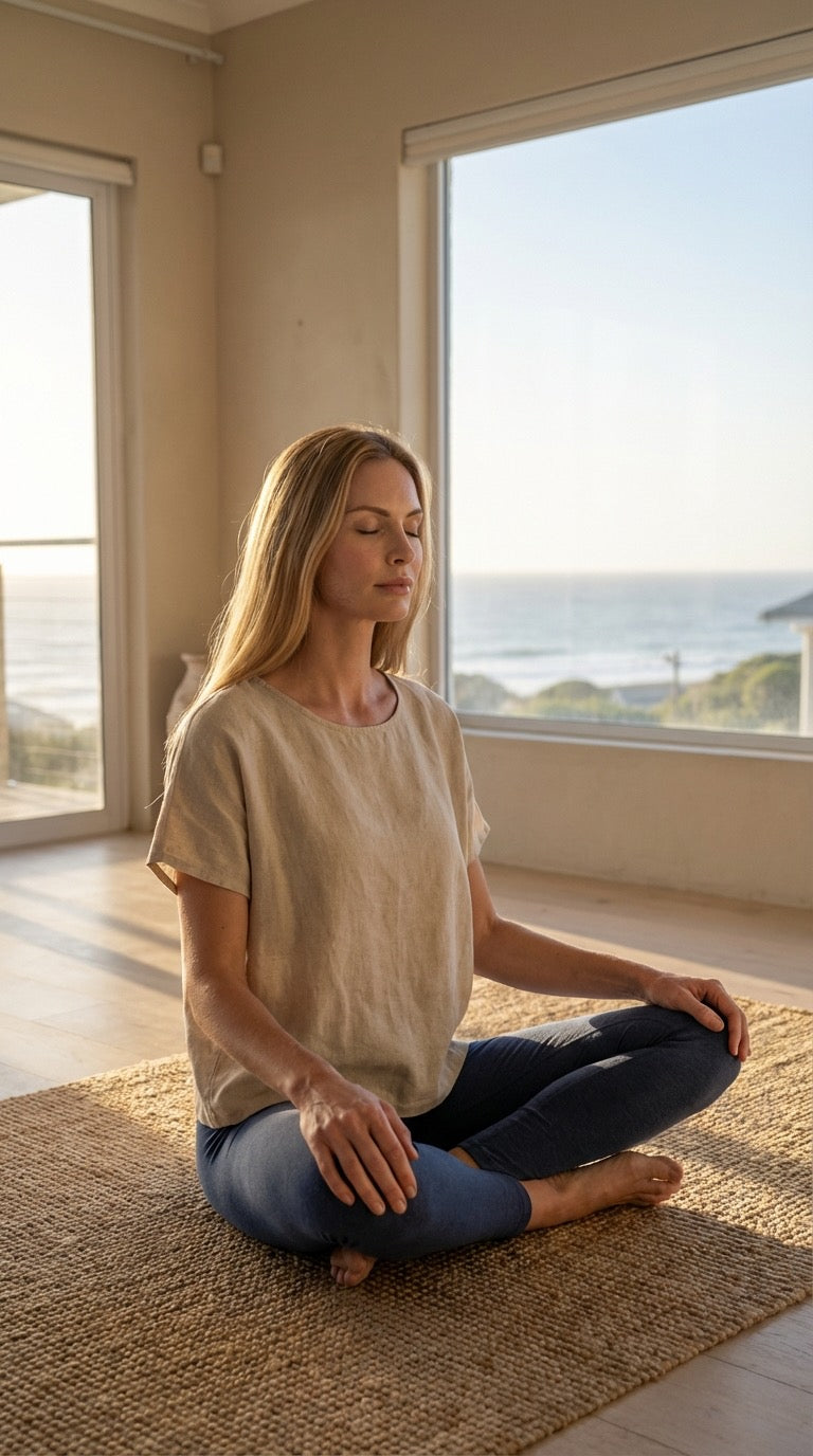 Spacedye High Waisted Women's Yoga Legging in Iris Navy