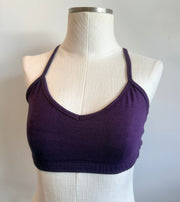Bamboo Bralette Plum with matching binding