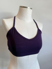 Bamboo Bralette Plum with matching binding