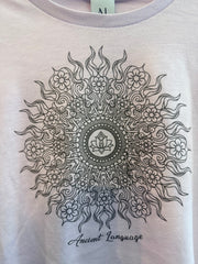 Lotus Wild Sun Women's Festival Crop Tee in Lavender