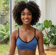 Featherweight Double Dye Women's Bralette in Denim Blue
