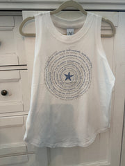 Seaside Spiral Fine Jersey Women's Tank Ancient Language Yoga Clothing