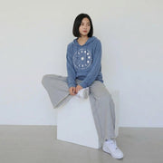 Moon & Stars Women's Vintage Jersey Hoodie