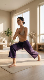 Bamboo Chant Capri Women's Pant in Plum