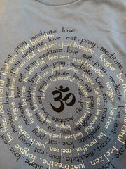 Eat Pray Love Spiral Relaxed Short Sleeve Tee