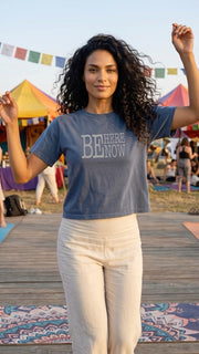 Be Here Now Women's Heavyweight Boxy Short Sleeve Tee