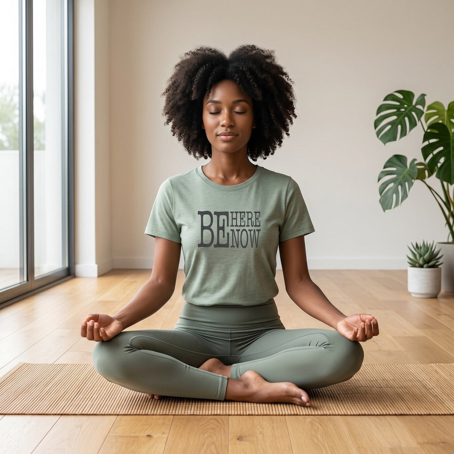 Be Here Now Women's Relaxed Short Sleeve Tee
