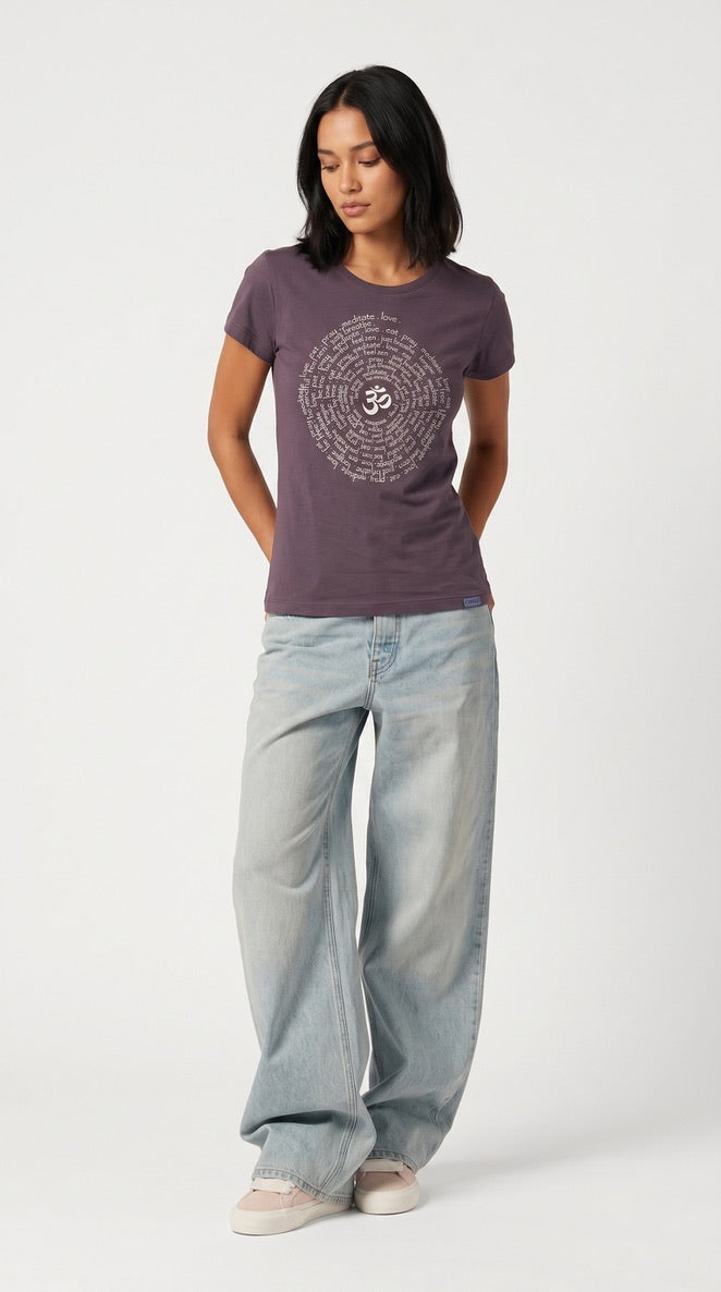 Zen Spiral Women's Pima Cotton Cap Sleeve Tee