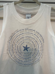 Seaside Spiral Fine Jersey Women's Tank Ancient Language Yoga Clothing