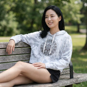 Mandala Women's Tie Dye Hoodie in Grey