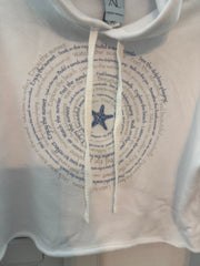 Seaside Spiral Women's Hoodie Ancient Language Yoga Clothing