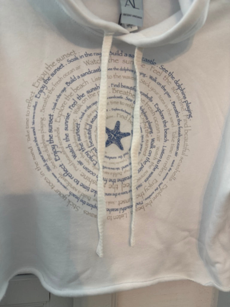 Seaside Spiral Women's Hoodie Ancient Language Yoga Clothing