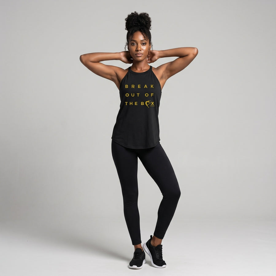 Journey Dance Break Out of the Box Rocker Tank Black