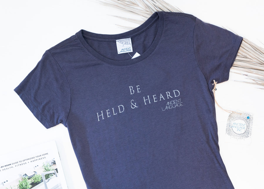 Be Held & Heard Women's Beach Hoodie Ancient Language Yoga Clothing