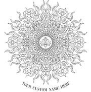 CUSTOM AL LOTUS SUN DESIGN BOTTOM CUSTOM WORDS