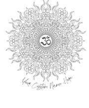 CUSTOM AL OM WILD SUN DESIGN BOTTOM CUSTOM WORDS