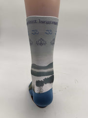 Ancient Language Mountain Sole Sock