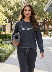 Be Love Women's Beach Hoodie in Vintage Black