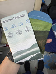 Ancient Language Mountain Sole Sock