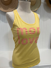 More Love Racer Tank $10 Clearance