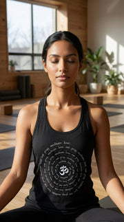 Zen Spiral Women's Flowy Racer Tank
