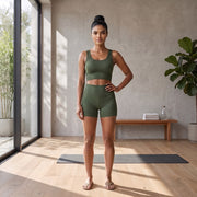 Arriving Soon Bamboo Cotton Short in Moss Green