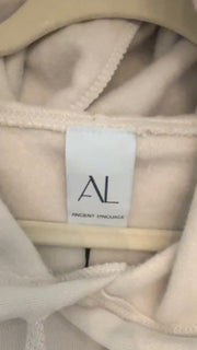 Peace Love Om Crop Hoodie Ancient Language Yoga Clothing