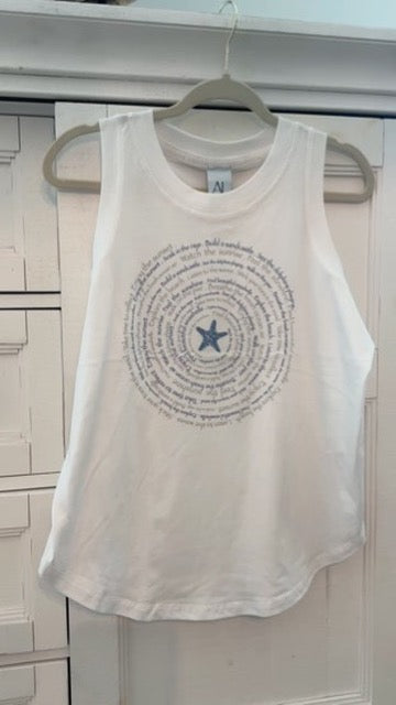 Seaside Spiral Fine Jersey Women's Tank Ancient Language Yoga Clothing