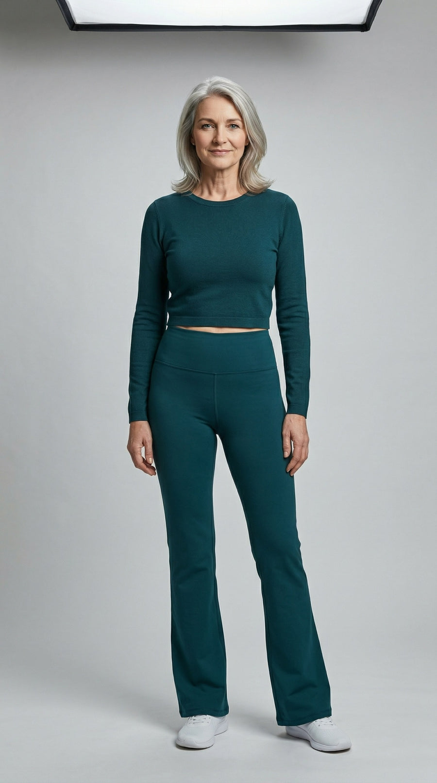 Bamboo Organic Cotton Women's Bootcut Yoga Pant in Moroccan Teal