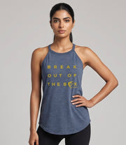 Journey Dance Break Out of the Box Rocker Tank Navy