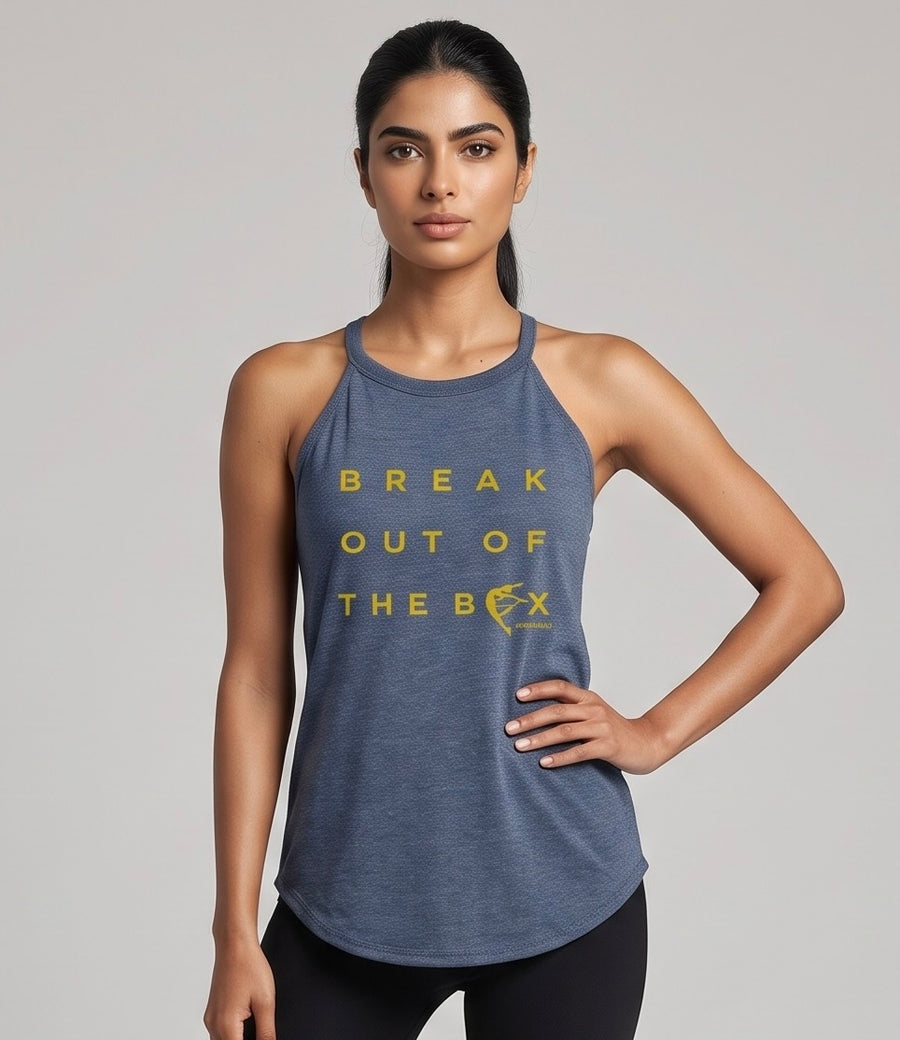 Journey Dance Break Out of the Box Rocker Tank Navy