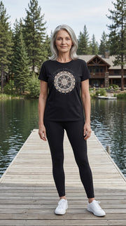 CUSTOM AL SILVER MANDALA DESIGN TOP CUSTOM WORDS
