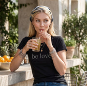 Be Love Women's Beechwood Short Sleeve Tee in Black
