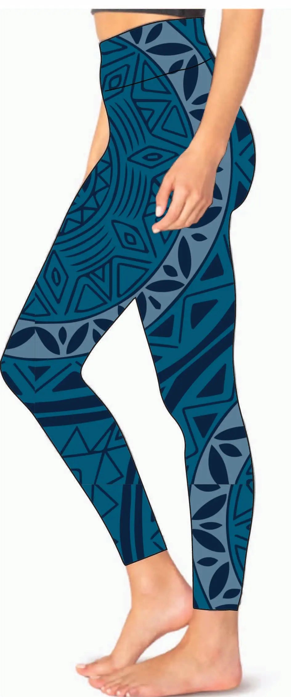 Sueded High Waist Midi Legging - Ancient Language Yoga Clothing
