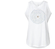 Seaside Spiral Fine Jersey Women's Tank Ancient Language Yoga Clothing